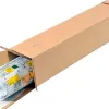 Tube d'expedition carre q-connect carton 1020x150x150mm 3mm epaisseur grande resistance protection objets cylindriques