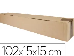 Tube d'expedition carre q-connect carton 1020x150x150mm 3mm epaisseur grande resistance protection objets cylindriques