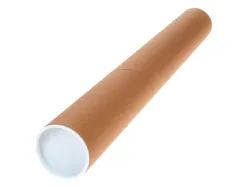 Tube porte-documents q-connectcarton encolle 1,8mm format a160x640mm couvercle plastique tres resistant