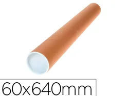 Tube porte-documents q-connectcarton encolle 1,8mm format a160x640mm couvercle plastique tres resistant