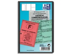 Étui protection elba pvc 20/100e 95x145mm spécifique multi-papiers voiture