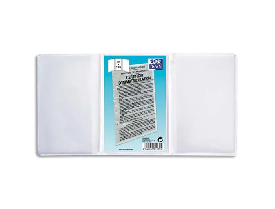 Étui protection elba pvc 20/100e 90x135mm spécifique triple multi-usage