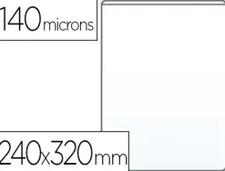 Étui protection elba pvc transparent 15/100e 240x320mm ouverture haut découpe coup de pouce