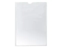 Étui protection q-connect pvc transparent 15/100e a6 105x148mm contour soudé en u