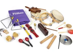 Étui valise éditions fuzeau pliant avec 17 instruments format ouvert 112x66cm