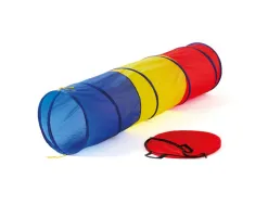 Tunnel de motricite transparent 46x180cm tremblay