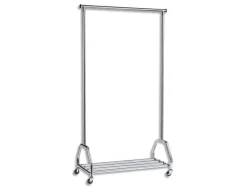 Unilux vestiaire groom chrome 40 cintres capacite 70 kg galerie inferieure dimensions l90 x h165 x p42 cm
