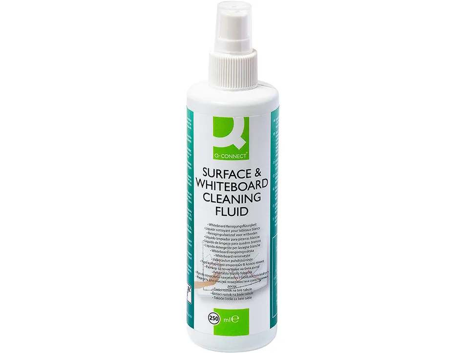 Vaporisateur q-connect mousse nettoyage tableau blanc non inflammable sans alcool aérosol 250ml