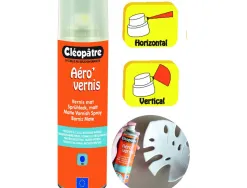 Vernis aerosol cleopatre brillant sechage rapide flacon de 250 ml