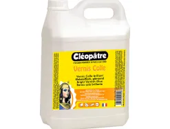 Vernis colle cléopâtre décorateur résiste à l'eau et rayures finition brillante 5l