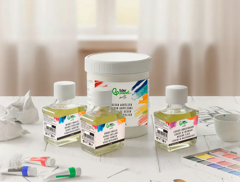 Vernis de finition brillant liderpapel pour peinture pot de 75 ml