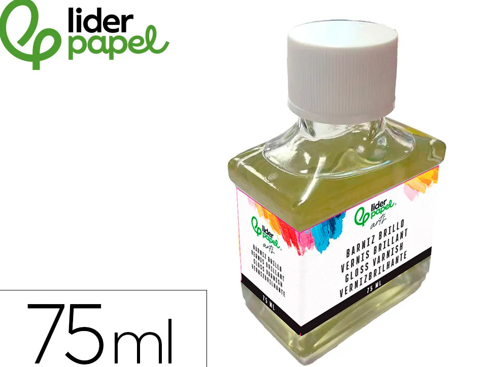Vernis de finition brillant liderpapel pour peinture pot de 75 ml