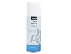 Vernis gouache pébéo aérosol acrylique non jaunissant aspect satiné éclat couleurs flacon 200ml