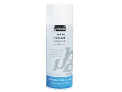 Vernis gouache pébéo aérosol acrylique non jaunissant aspect satiné éclat couleurs flacon 400ml