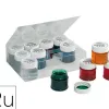 Vernis vitrail o'color 50ml base eau sans solvent coloris assortis coffret 12 unites