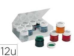 Vernis vitrail o'color 50ml base eau sans solvent coloris assortis coffret 12 unites