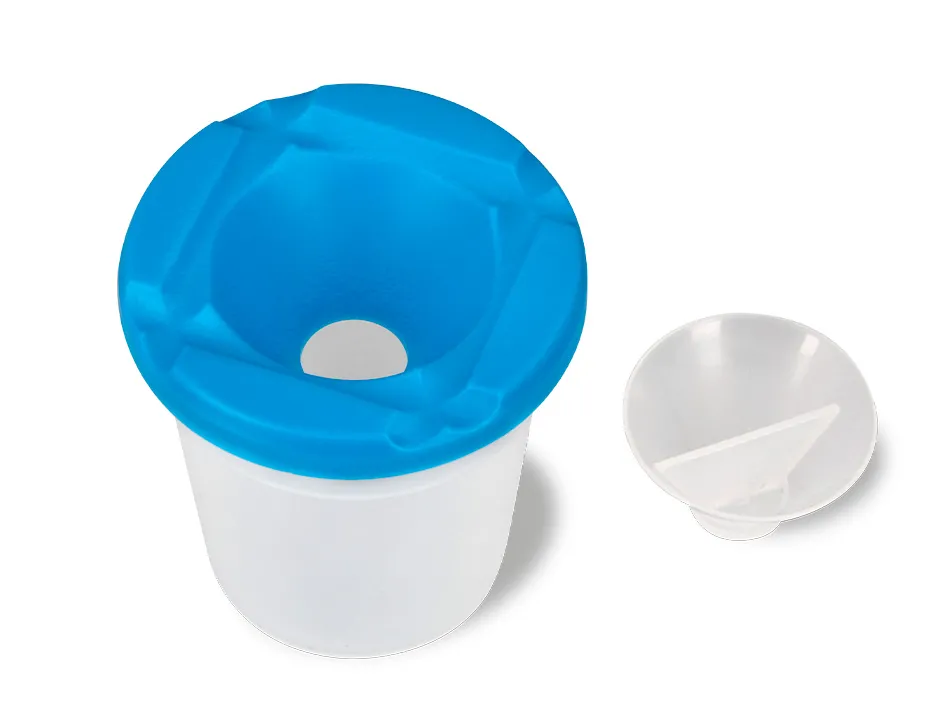 Verre rince pinceaux liderpapel en plastique 8x8,5 cm
