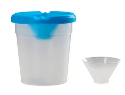 Verre rince pinceaux liderpapel en plastique 8x8,5 cm