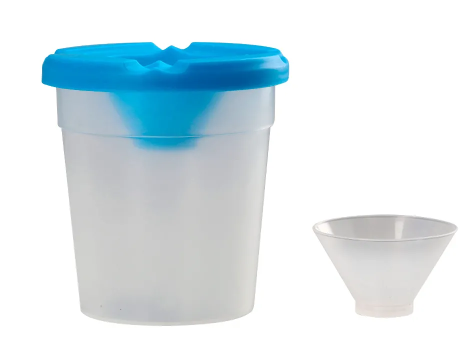 Verre rince pinceaux liderpapel en plastique 8x8,5 cm