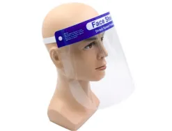 Visiere de protection amovible paperflow anti reflet anti buee lavable systeme de reglage 54/64cm lot 25 unites