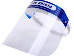 Visiere de protection amovible paperflow anti reflet anti buee lavable systeme de reglage 54/64cm lot 25 unites
