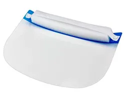 Visiere de protection amovible paperflow anti reflet anti buee lavable systeme de reglage 54/64cm lot 25 unites