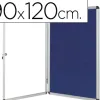 Vitrine affichage q-connect cadre aluminium intérieur fond feutrine serrure porte méthacrylate 12f a4 90x120cm