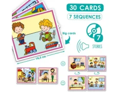 Vivre ensemble akros resoudre les conflits jeu de 7 histoire resolution de problemes 30 cartes 1 cd 1